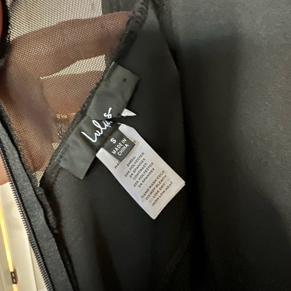 NWOT Alluring Fixation Black Velvet Mesh Long Sleeve Maxi Dress - Picture 7 of 9